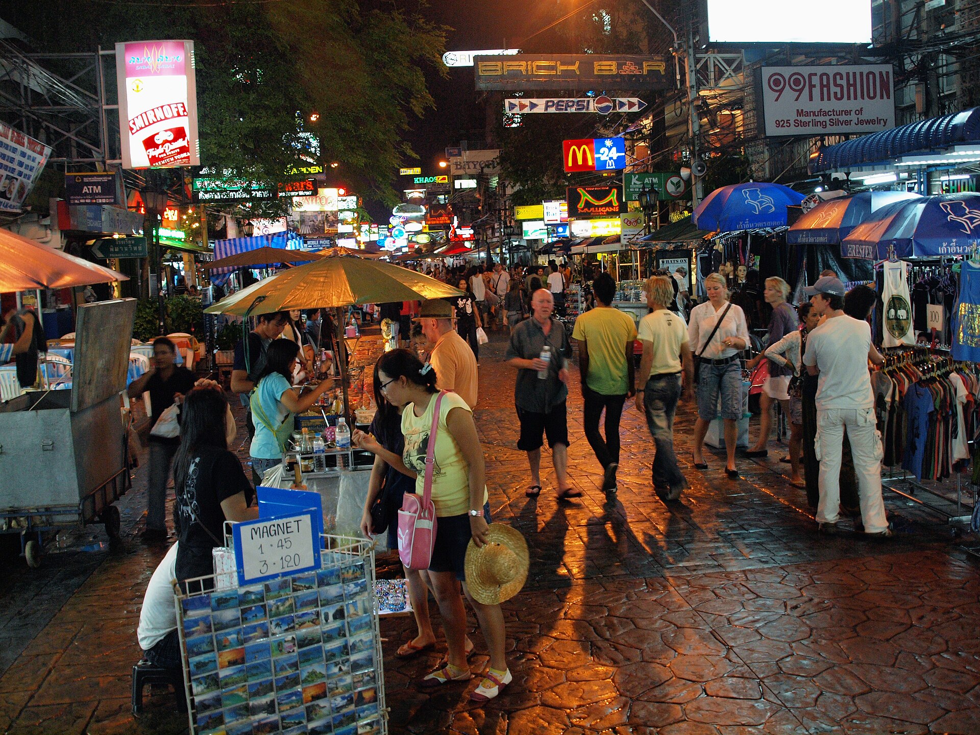 Bangkok gece hayatı: Khao San Road