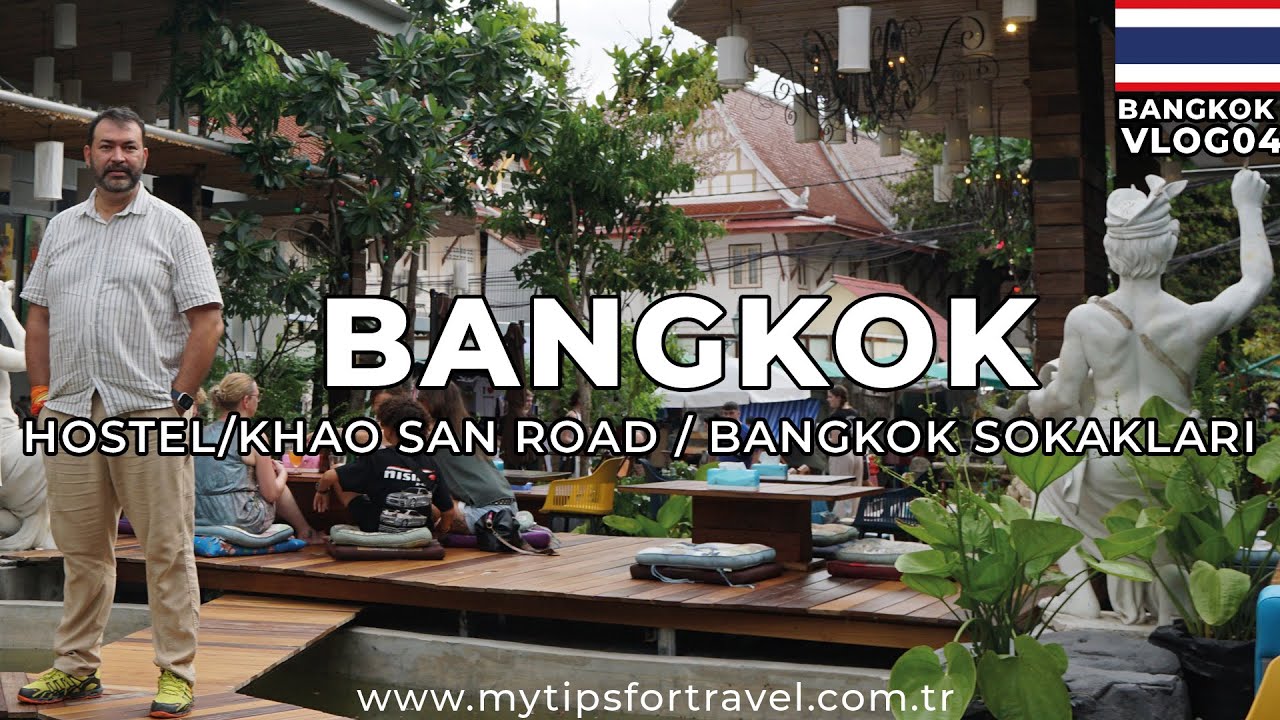 Bangkok'ta Ucuz Hostel Deneyimi: Khao San Road'da Gece ve Havalimanı Turu | Tayland Vlog